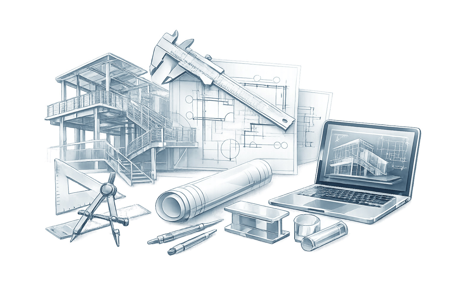 Shop drawing development process from contract documents to submittal-ready construction drawings